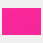 Feuille De Papier Cadeau Vert orange rose uni (Devant)