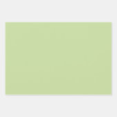 Feuille De Papier Cadeau Vert pomme pastel uni (Devant)