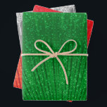Feuille De Papier Cadeau Vert, rouge et argent<br><div class="desc">Feuilles de papier à envelopper vert,  rouge et argent</div>