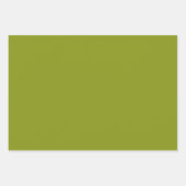 Feuille De Papier Cadeau Vert tendance (couleur unie) (Devant)