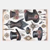 Feuille De Papier Cadeau Vêtements vintages - Découpage - (Devant)