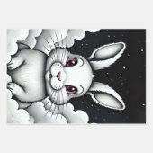 Feuille De Papier Cadeau Vibes célestes de lapin céleste (Devant 2)
