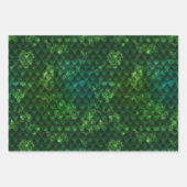 Feuille De Papier Cadeau Vibrant Fantasy Dragon Scale Patterns (Devant 3)