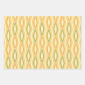 Feuille De Papier Cadeau Vibrant geometric pattern with hexagonal shapes  (Devant)