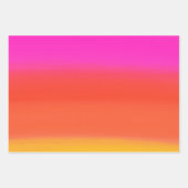 Feuille De Papier Cadeau Vibrant Rainbow Ombre Bold moderne Anniversaire (Devant 3)