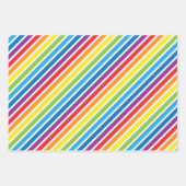 Feuille De Papier Cadeau Vibrant White and Rainbow Patterns (Devant 3)