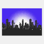 Feuille De Papier Cadeau Vidéo de la partie Enfants Superhero (Devant)