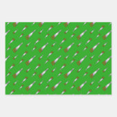 Feuille De Papier Cadeau Vie de menuisier de menuisier de charpentier vert (Devant 2)