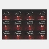 Feuille De Papier Cadeau Vielle lanterne Joyeux Noël Joyeux Script Famille (Devant 2)