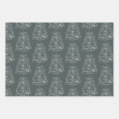 Feuille De Papier Cadeau Vieux-Monde Noël traditionnel (Devant 2)