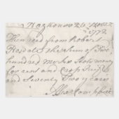 Feuille De Papier Cadeau Vieux Noël victorien Partition Script (Devant 2)