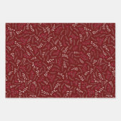Feuille De Papier Cadeau Vin de marron de ferme feuillage rustique motif (Devant)