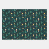 Feuille De Papier Cadeau Vin de Noël (Devant 2)