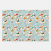 Feuille De Papier Cadeau Vin laineux d'hiver (Devant 3)