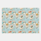 Feuille De Papier Cadeau Vin laineux d'hiver (Devant)