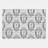 Feuille De Papier Cadeau Vin Paris (Devant)