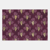 Feuille De Papier Cadeau Vin Rouge (Devant 3)