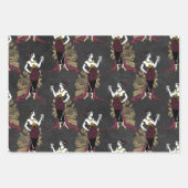 Feuille De Papier Cadeau Vin Rouge (Devant 2)