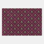 Feuille De Papier Cadeau Vin Rouge (Devant 3)