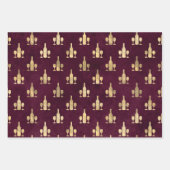 Feuille De Papier Cadeau Vin Rouge (Devant 2)