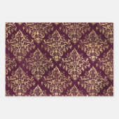 Feuille De Papier Cadeau Vin Rouge (Devant)