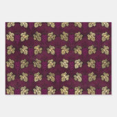 Feuille De Papier Cadeau Vin Rouge (Devant 2)