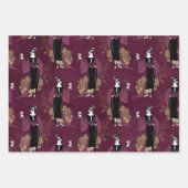 Feuille De Papier Cadeau Vin Rouge (Devant 2)