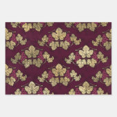 Feuille De Papier Cadeau Vin Rouge (Devant)