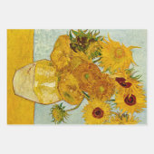 Feuille De Papier Cadeau Vincent Van Gogh 12 Tournesols Impressionniste (Devant)