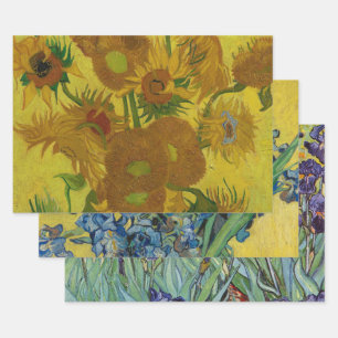 Feuille De Papier Cadeau Vincent Van Gogh 15 Peinture de tournesols