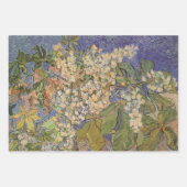 Feuille De Papier Cadeau Vincent van Gogh - Branches de châtaigniers en fle (Devant 2)
