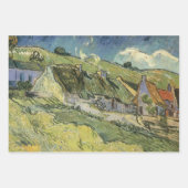 Feuille De Papier Cadeau Vincent van Gogh - Chalets à chaume (Devant 2)