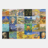 Feuille De Papier Cadeau Vincent van Gogh - chefs-d'oeuvre Mosaic Patchwork (Devant 2)