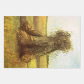 Feuille De Papier Cadeau Vincent van Gogh - Chênes du blé (Devant)