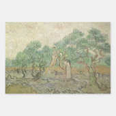 Feuille De Papier Cadeau Vincent van Gogh - cueillette d'olives (Devant)