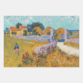 Feuille De Papier Cadeau Vincent van Gogh - Ferme en Provence (Devant 3)