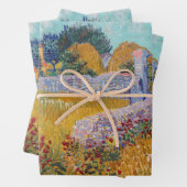Feuille De Papier Cadeau Vincent van Gogh - Ferme en Provence (En situation)