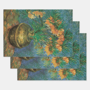 Feuille De Papier Cadeau Vincent van Gogh - Fritillaires dans un vase de cu
