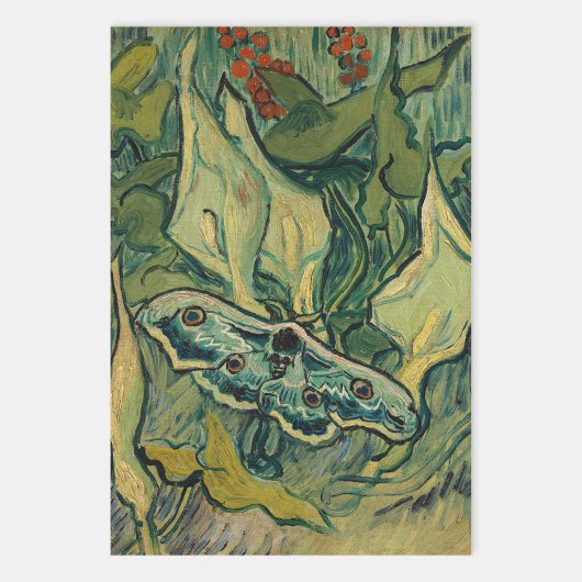 Feuille De Papier Cadeau Vincent van Gogh - Giant Peacock Moth