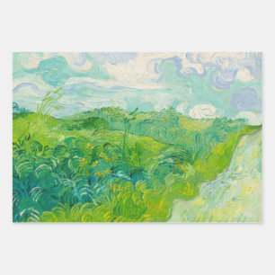 Feuille De Papier Cadeau Vincent Van Gogh Green Wheat Fields Peinture