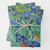 Feuille De Papier Cadeau Vincent Van Gogh - Irises (En situation)