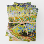 Feuille De Papier Cadeau Vincent van Gogh - Jardin à Arles (En situation)