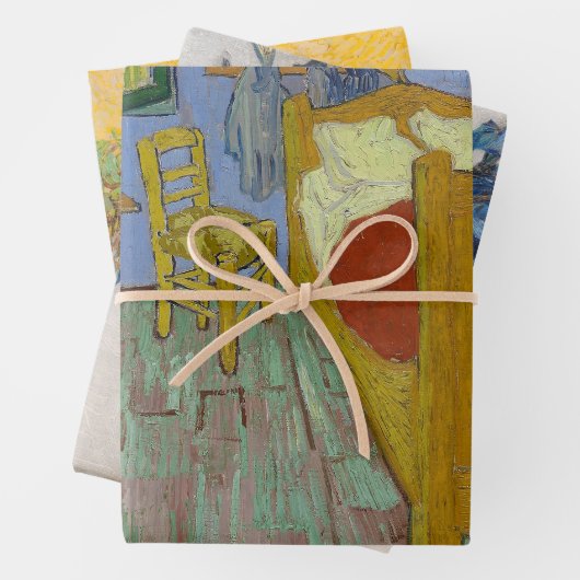 Feuille De Papier Cadeau Vincent Van Gogh La Chambre (En situation)