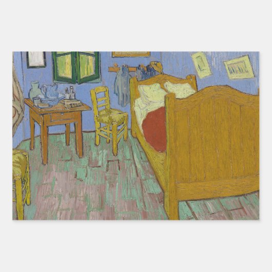 Feuille De Papier Cadeau Vincent Van Gogh La Chambre (Devant)
