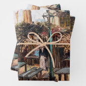 Feuille De Papier Cadeau Vincent Van Gogh - La Guinguette sur Montmartre (En situation)