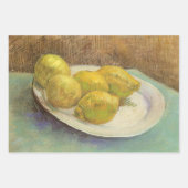 Feuille De Papier Cadeau Vincent van Gogh - Les citrons à vie fixe sur une (Devant 2)
