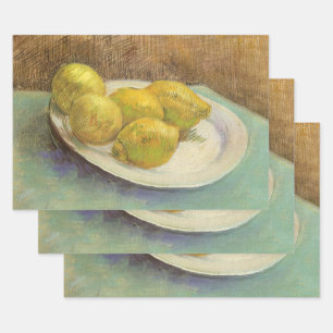 Feuille De Papier Cadeau Vincent van Gogh - Les citrons à vie fixe sur une 