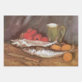Feuille De Papier Cadeau Vincent van Gogh - Maquereaux, citrons et tomates (Devant 3)