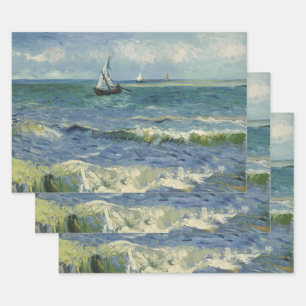 Feuille De Papier Cadeau Vincent van Gogh - Mer Près De Saintes Maries