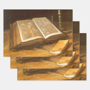 Feuille De Papier Cadeau Vincent van Gogh - Nature morte avec Bible